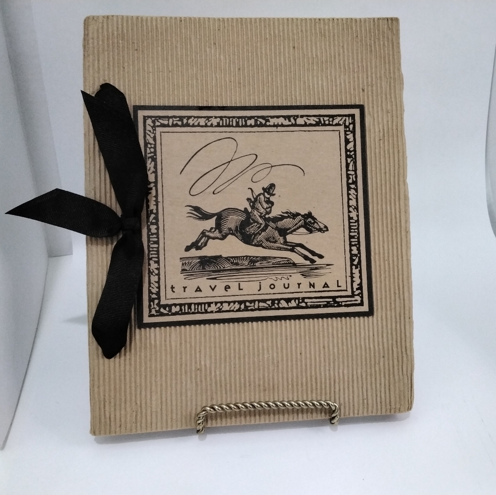 Unique Travel Journal Western Theme Featuring Horse and Rider - New
